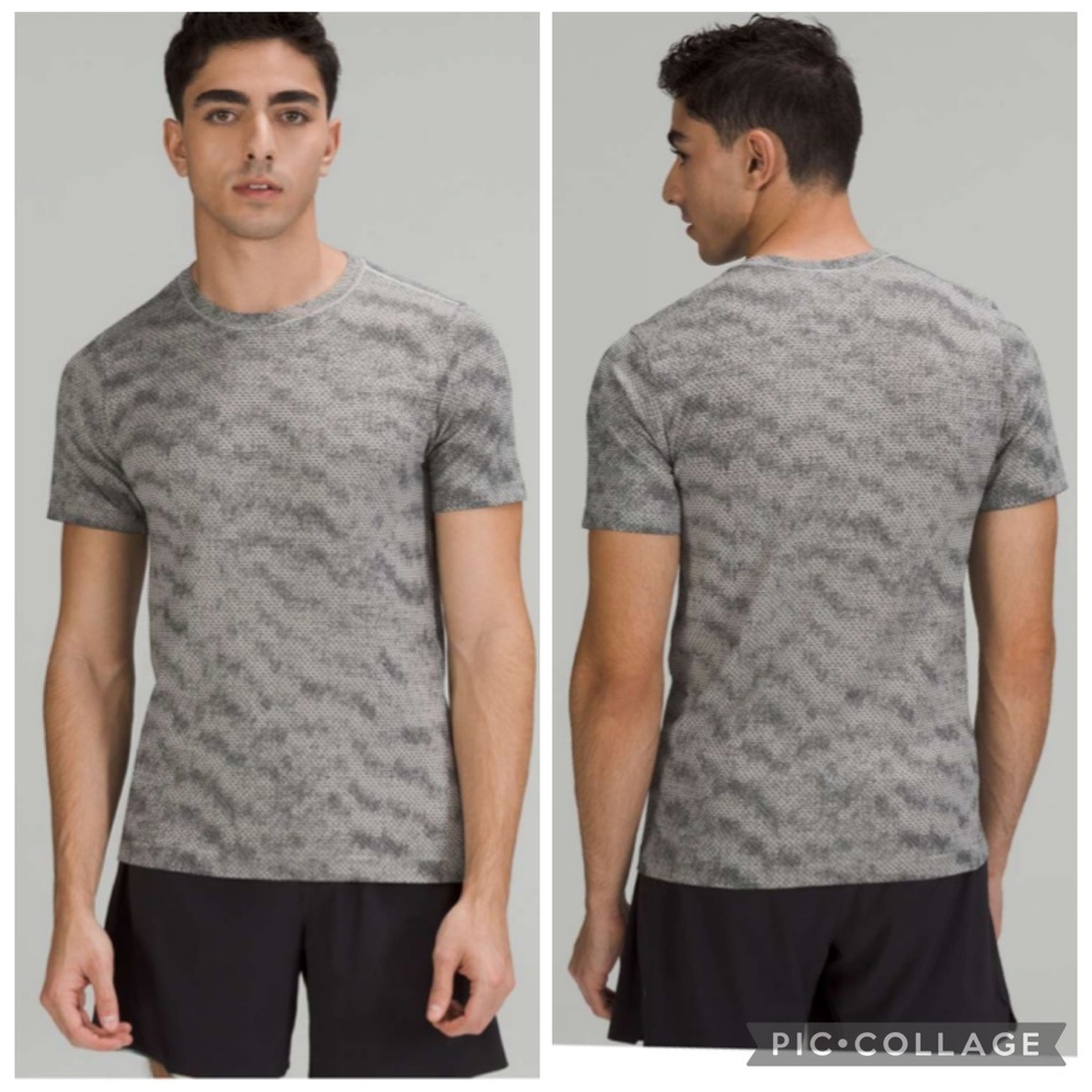 Lululemon Metal Vent Breathe Short Sleeve Shirt
Half Tone White Opal / Black M